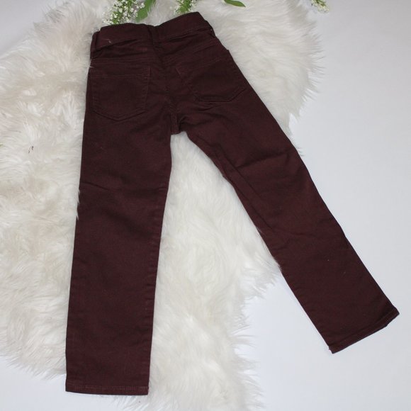 Old Navy Boys Brown Denim Pants- Size 6 Regular - Picture 5 of 6